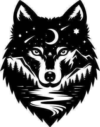 Wolf Sticker